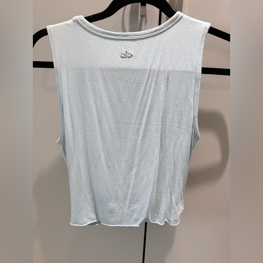 ALO Yoga Women's Light Blue Tank Top
